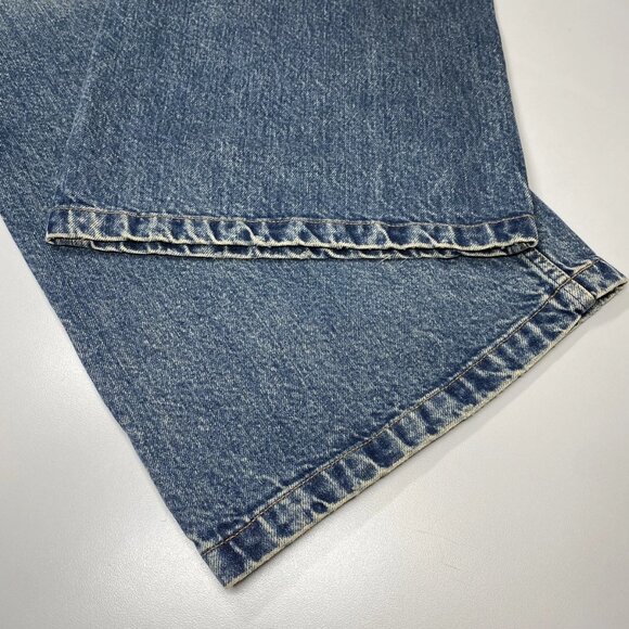 NEW HOPE Men Jeans Blue Size 30 Skid Loose Fit Wide Flared Leg Cotton Mid - Picture 9 of 9